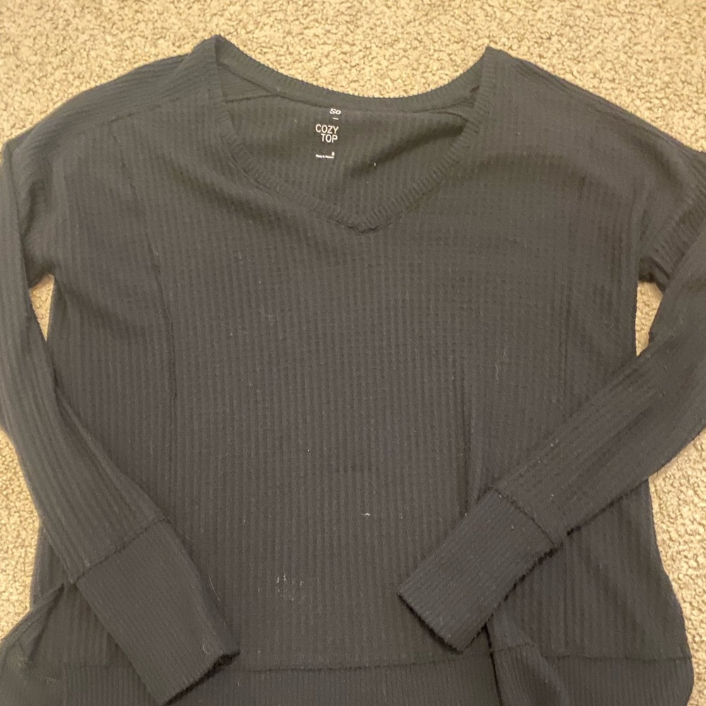 black sweater